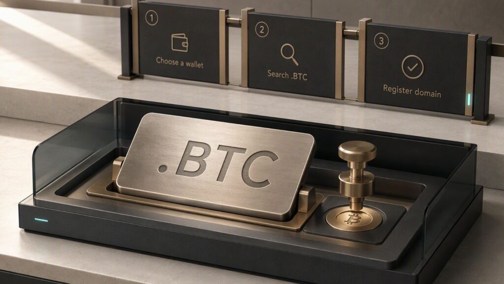 BTC domain registration